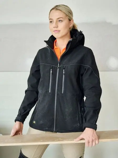 Bisley Flex & Move Women's Hooded Soft Shell Jacket BJL6570 Bisley Workwear